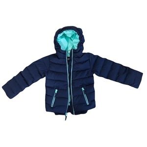 Land’s End down coat blue size small/4